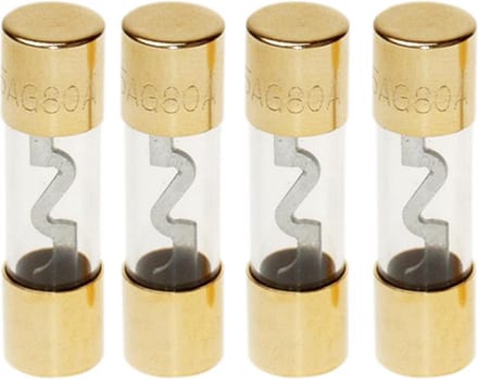 AGU zekering 80 Ampere (zilver) 4 stuks in blister