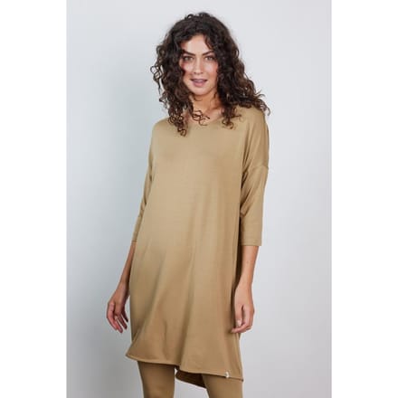 Loose dress 3/4 sleeves Kelp sand