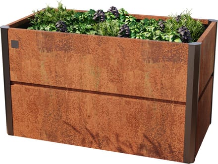 PRIMEYARD 200 x 85 x 77 cm Design moestuinbak Nele, cortenstaal, roest look