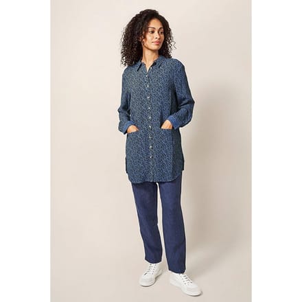 White Stuff Dannika Tunic Blue Taglia: 8 | Magliette intime Outlet | Donna | Blu