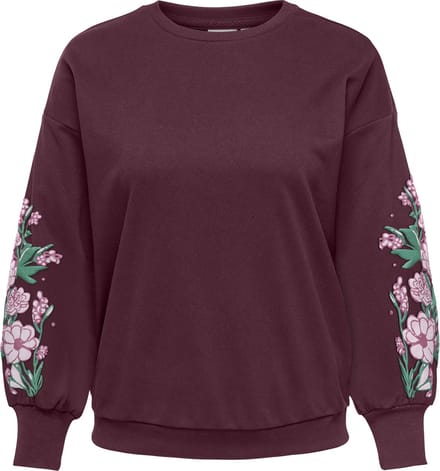 ONLY CARMAKOMA - CARBROOKE L/S O-NECK PRINT SWT JRS NOOS - Dames - Sweaters