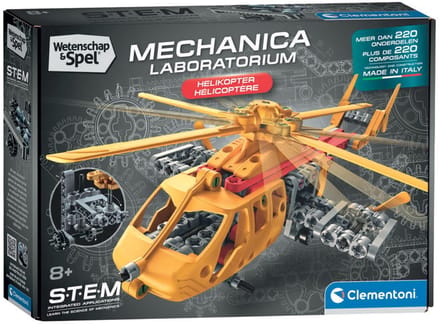 Clementoni - Wetenschap & Spel Helikopter - STEM Bouwpakket met draaiende rotoren
