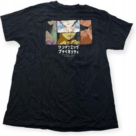 Koszulka T-shirt męski okrągły dekolt SPENCER'S nadruk XL black