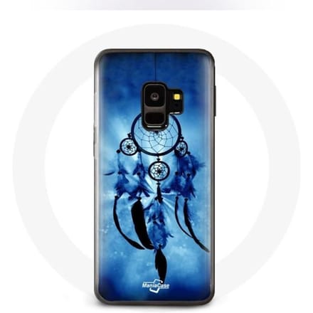 Coque - Samsung - Galaxy S9 - Attrape rêve - Souple - Protection synthétique bleu