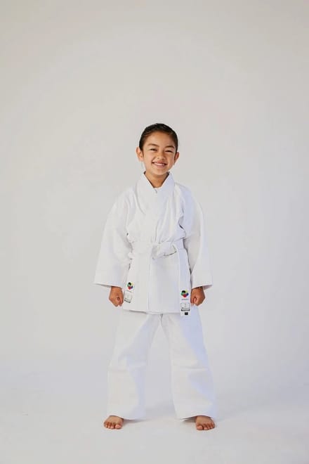 Arawaza Lightweight karatepak SL voor beginners | WKF | Wit (Maat: 170)