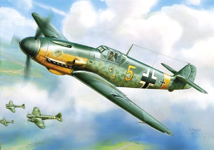 Zvezda Modelbouwpakket Vliegtuigen - 4802 Messerschmitt Bf-109F-2 - Propeller Vliegtuig Plastic - 1:48 - Modelbouw