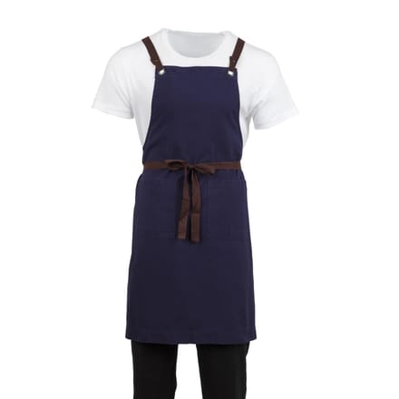 Southside Cotton Canvas Halterschort Marineblauw - Southside BB686 - Horeca & Professioneel