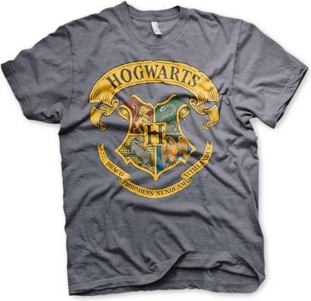 Harry Potter Heren Tshirt -2XL- Hogwarts Crest Groen