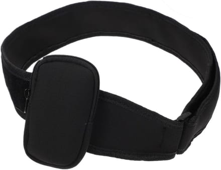 Microfoon Houder - Zender Riem - Sport Training - Verstelbare Pasvorm - 115cm Lengte - Zwart