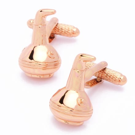 Manchetknopen - Parfumflesjes Rose Goud