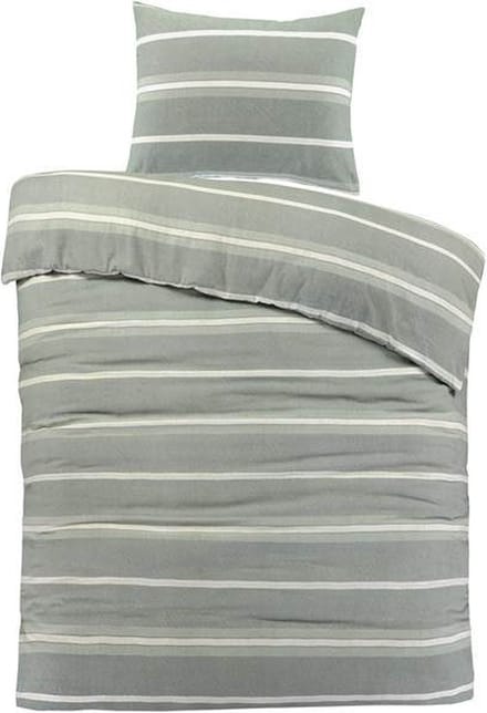 Day Dream Seefeld - Flanel - Dekbedovertrek - Eenpersoons - 140x200/220 cm - Groen