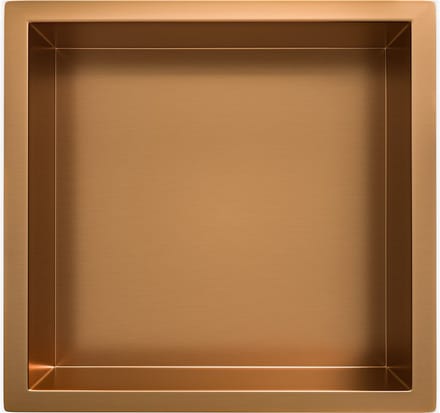 Wiesbaden Demis inbouwnis 30 x 30 x 7 cm geborsteld brons koper