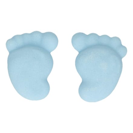 FunCakes Suikerdecoratie Baby Voetjes Blauw Set/16