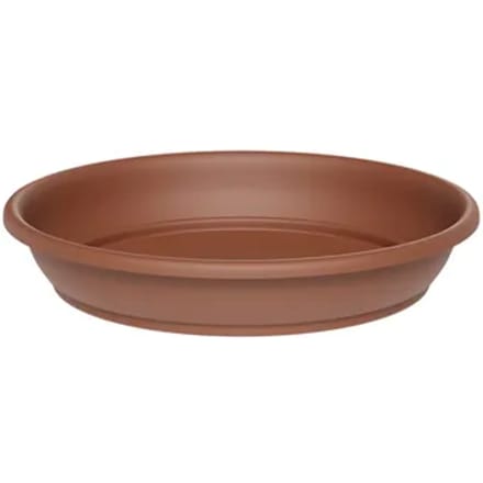 Plantenschotel Basic - Kunststof - Bruin - 20x20cm