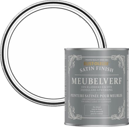Rust-Oleum Wit Meubelverf Zijdeglans - Katoen 750ml
