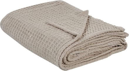 CHAGYL - Bedsprei - Taupe - 200 x 220 cm - Katoen
