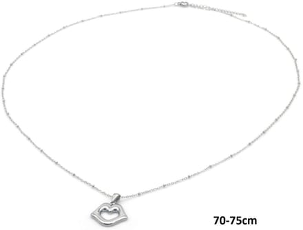 Ketting Lippen – RVS – 75cm