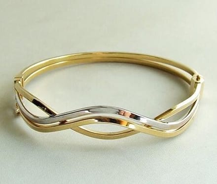 Christian bicolor bangle