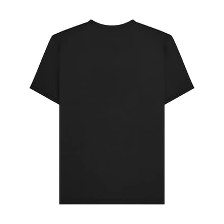 Lambretta Heren Vinyl Groot & Lang T-Shirt (Zwart)