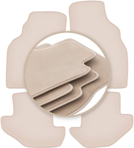 PREMIUM beige vloermatten voor: Ford Puma coupé 1997-2001
