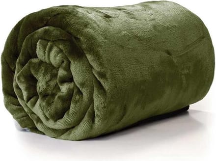 Unique Living plaid Enzo - Avocado green - 130x180cm