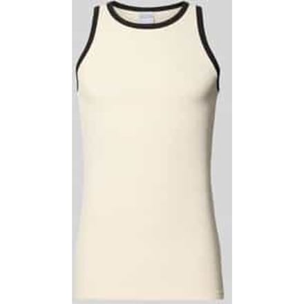 slim fit top met ronde hals