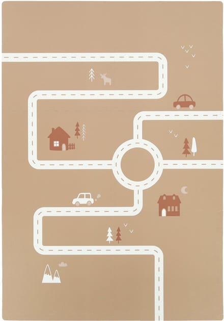 Puck Playmat Road - Brown Sandy