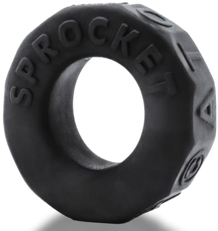 Oxballs - Sprocket Cockring - Night Edition - Siliconen/TPR - Zwart
