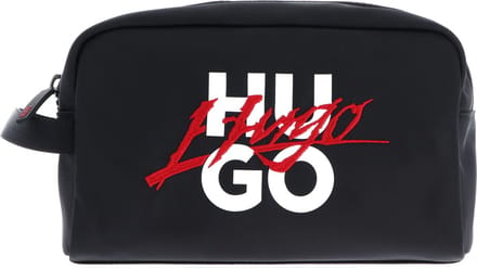 HUGO toilettas Handwritten 2.0 Washbag Schwarz zwart