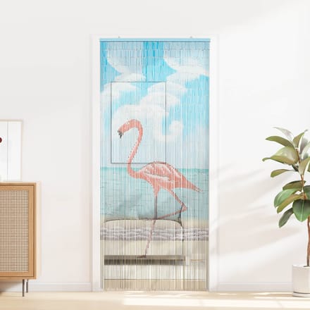 vidaXL - Insect - Deur - Gordijn - Meerkleurig - 90 - x - 200 - cm - Bamboe