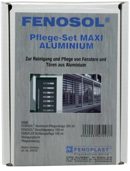 Fenosol Pflege-Set Aluminium MAXI Onderhoudsset met Reiniger en Polish