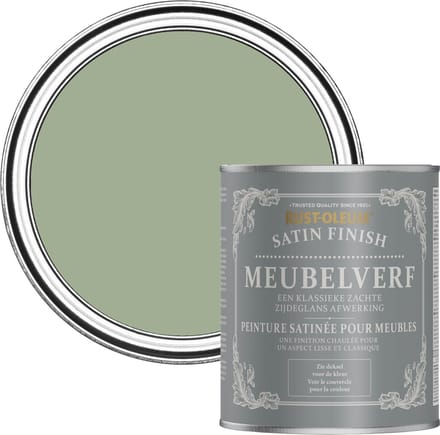 Rust-Oleum Groen Meubelverf Zijdeglans - Kakigroen 750ml