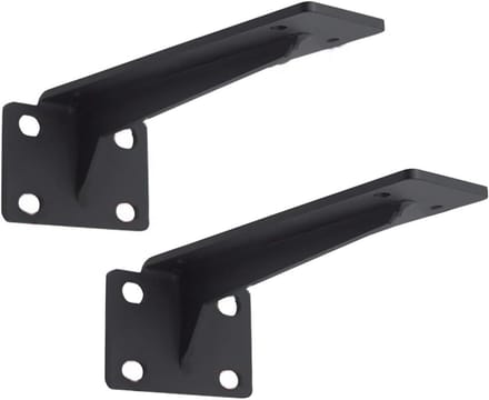 Plankdragers Hoek - Wandsteunen - Planken Monteren - Roestvrij Staal - 50 cm - Mat Wit