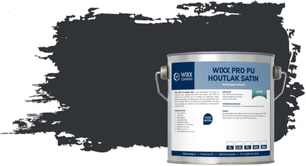 Wixx PRO PU Houtlak Satin - 20L - RAL 7021 | Zwartgrijs