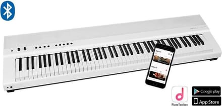 Digitale piano - Medeli SP201+/WH - Performer Series - 88 gewogen toetsen - Bluetooth - 2x20 watt - Wit