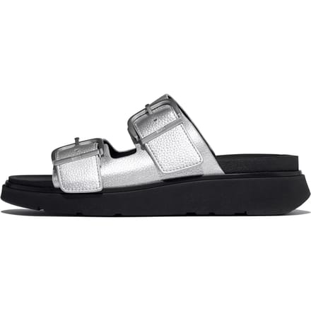 Hakken met gesp van fijn leer dames FitFlop Gen-FF Buckle Tumbled