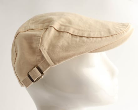Flat cap unisex – Beige – Verstelbaar – Katoen