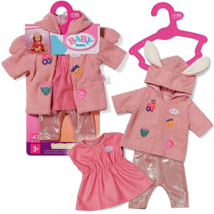 BABY born Jas-set met Jurk (43 cm)