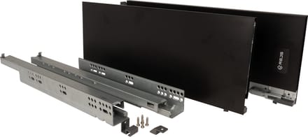 Strong Max Softclose, ladehoogte 185 mm Zwart