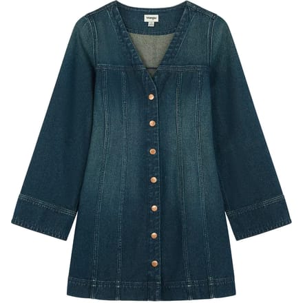 Damesjurk met lange mouwen Wrangler Saloon Shadow