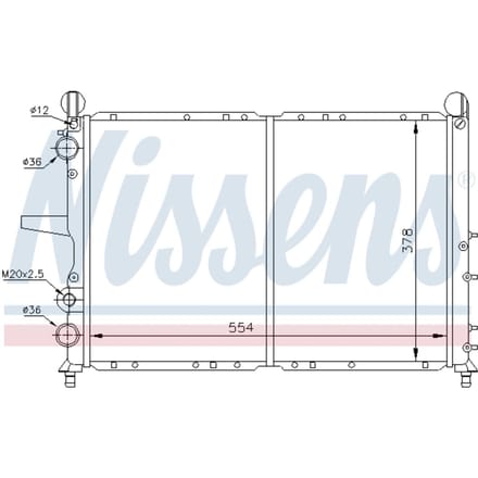 Radiator, motorkoeling NISSENS 61816
