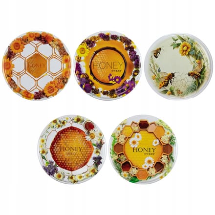 Merkloos Decoratieve Deksel - Zeshoekige Sluiting - 82mm - Honing (Mix)