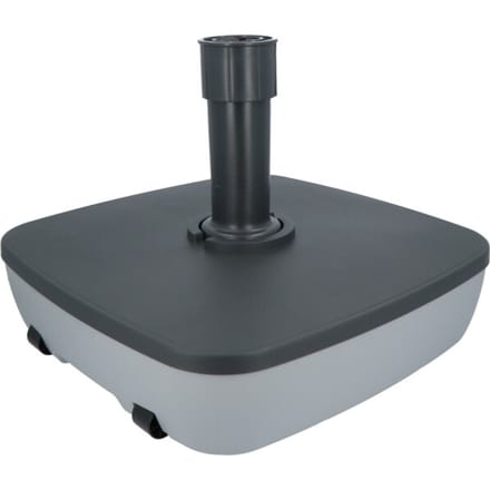 Vulbare Parasolvoet Verrijdbaar Eco Concept Vierkant - Vulbaar tot 40 kg - Grijs