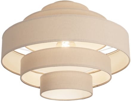 Lumidora Plafondlamp 75183 - Plafonniere - POLIGNANO - E27 - Taupe - Metaal - ⌀ 52 cm