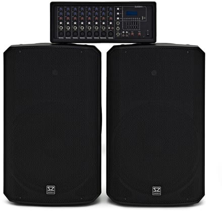 SubZero SZPA-815 300W 15 PA-systeem met Digitale Mediaspeler