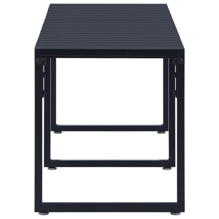 vidaXL - Tuinbank - 180 - cm - PS-plaat - zwart