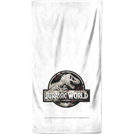 Jurassic Park Logo Beach Towel