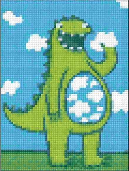 Wizardi Diamond Painting Kit Little Dragon WD279