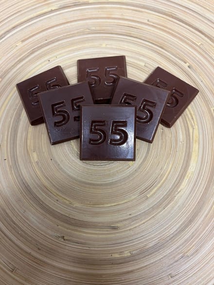 Callebaut - Chocolade cijfer 55 - Smaak puur - Cadeau verjaardag