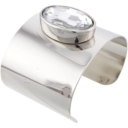 Behave – Bangle – Zilverkleur Transparant – Open – Breed – Statement – Dames
